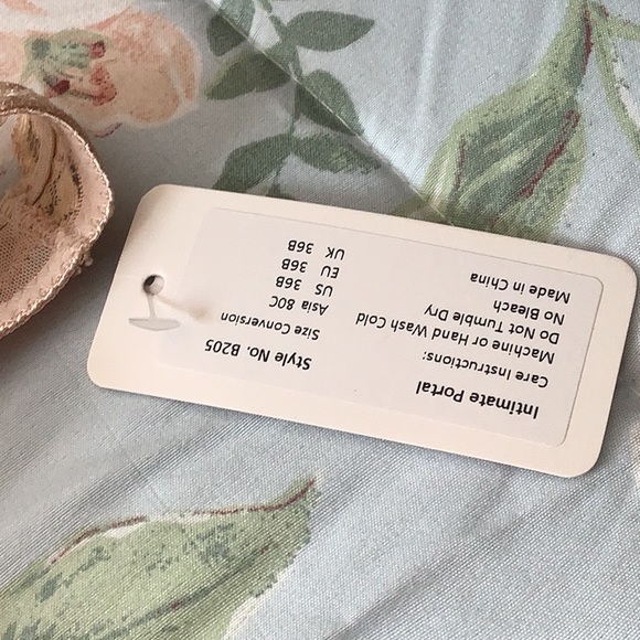Intimate Portal brassiere beige NWT size 36B put your own pads. Great piece 🌺 - Picture 5 of 8